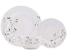 Load image into Gallery viewer, AmazonBasics 18-Piece Kitchen Dinnerware Set, Dishes, Bowls, Service for 6