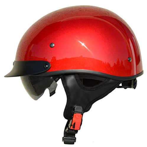 Vega Helmets Unisex-Adult Half Helmet (Velocity Red, Large)